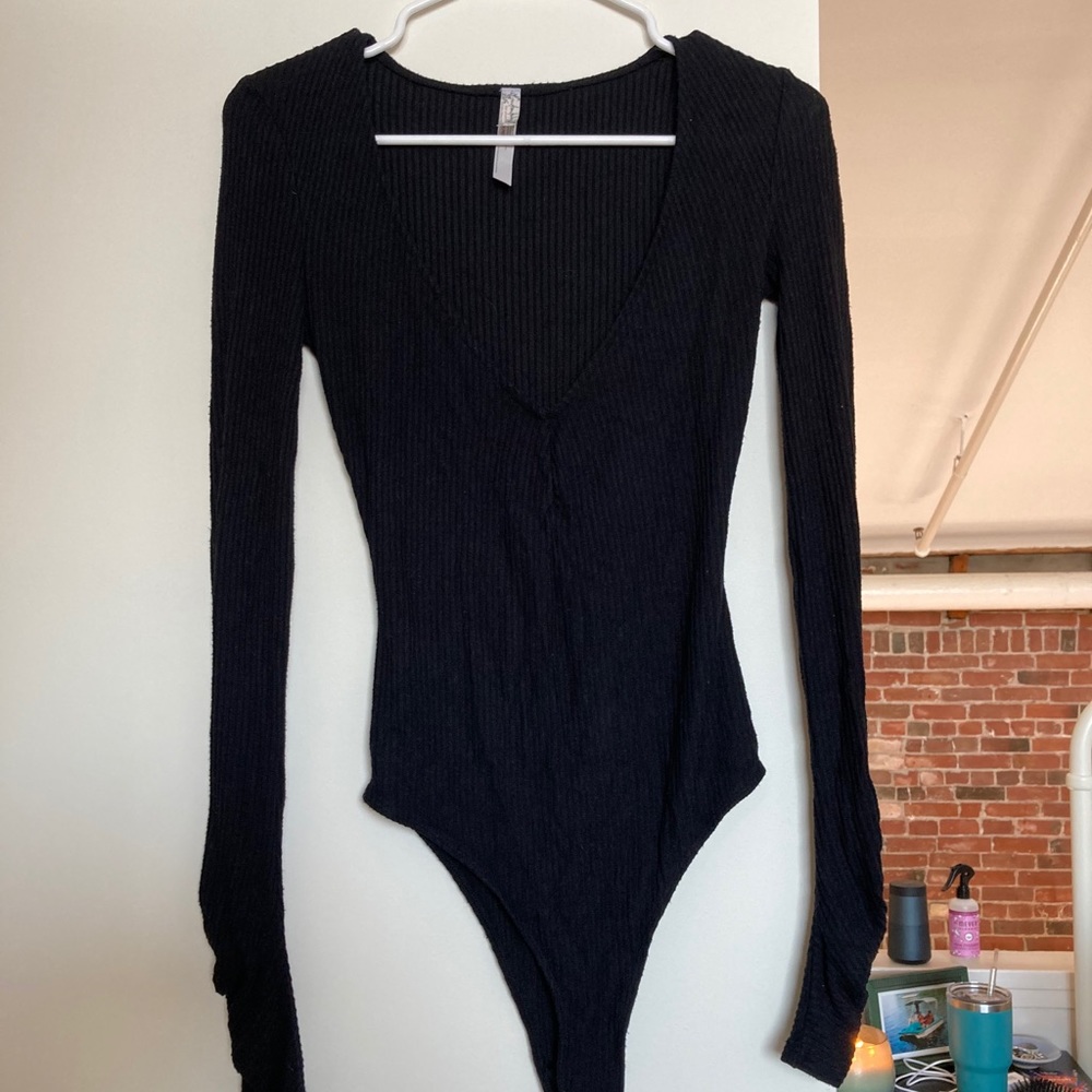 Black Free People Body Suit